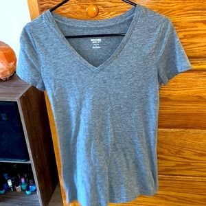 Gray t-shirt v neck